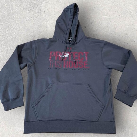 University of Detroit Jesuit Under Armour Hoodie Men Size Medium Gray Sweatshirt - Picture 1 of 6